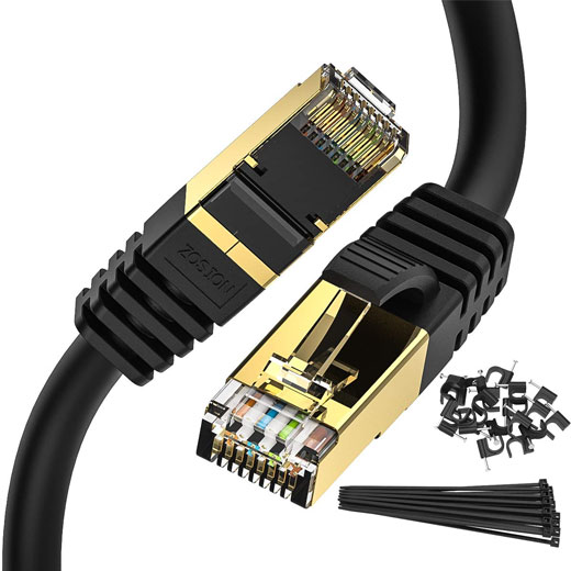 cat-8 double shielded ethernet cables