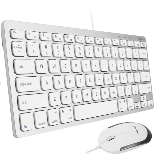 USB Wired Keyboard and Mouse for Mac and PC